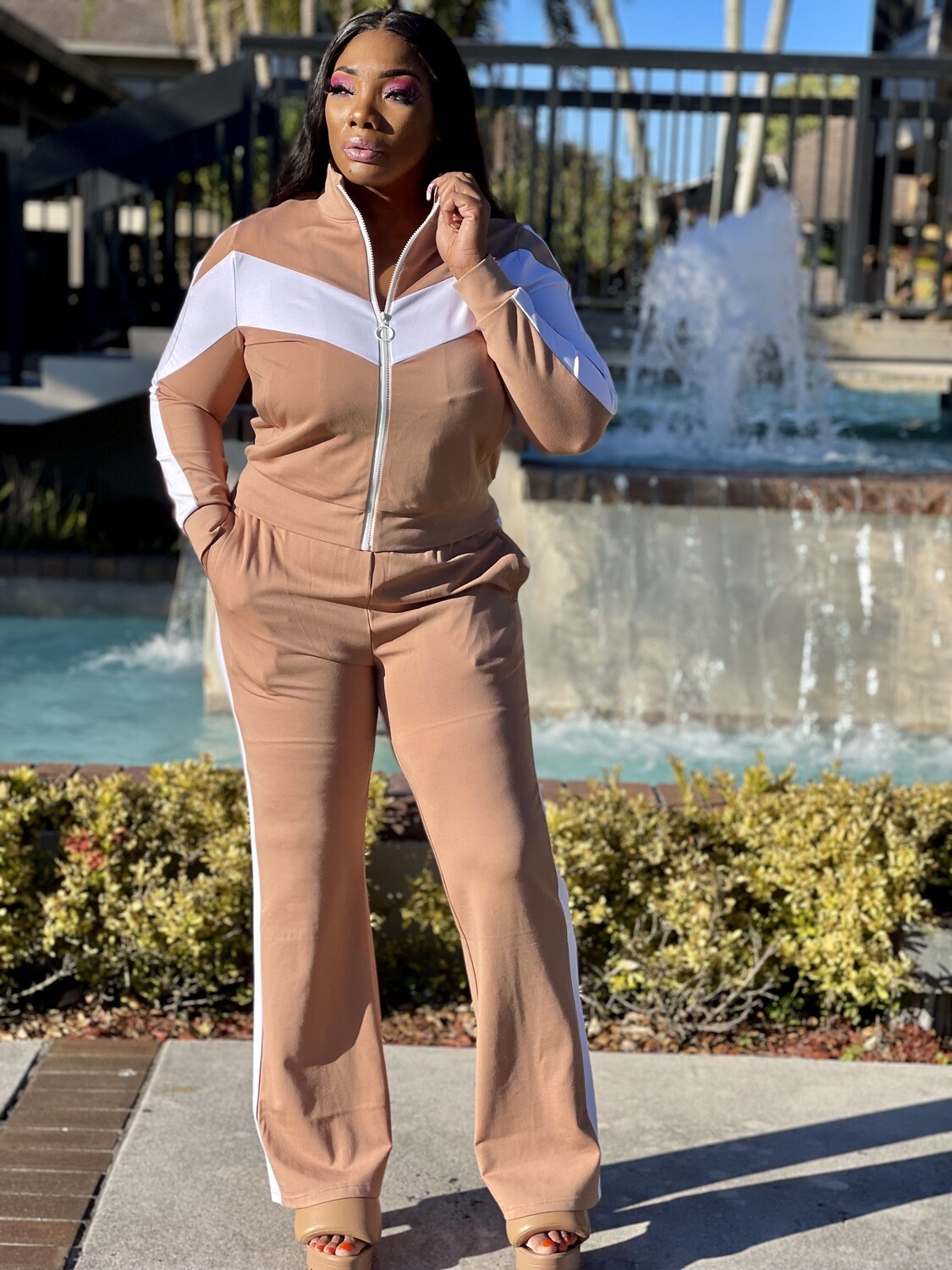 mocha Jogger set