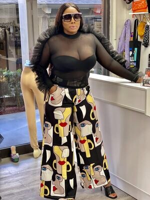 frill thrill sheer top