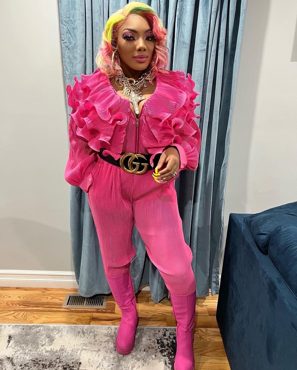 pinkd in fashion jumpsuit