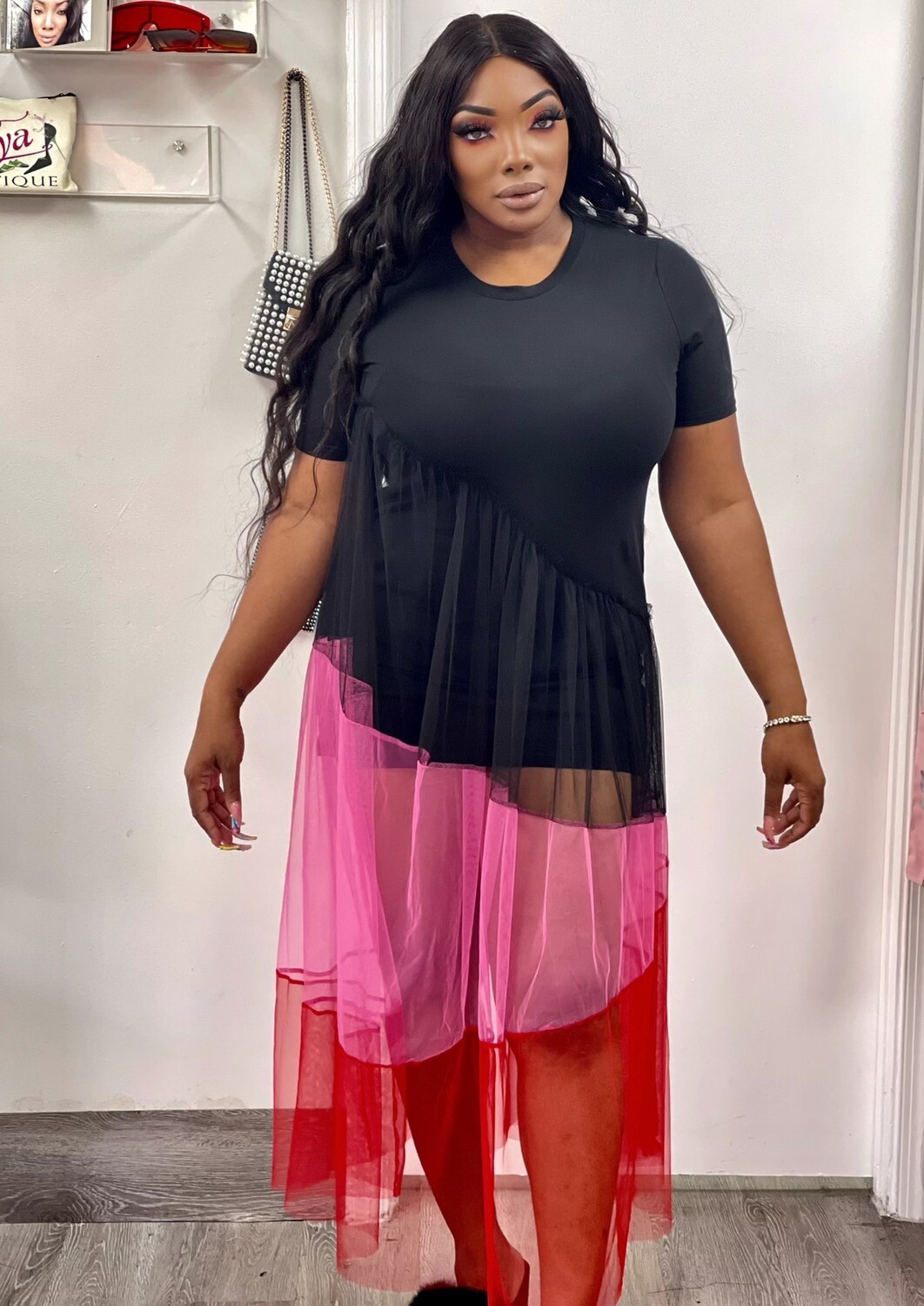 show up pretty sheer dress