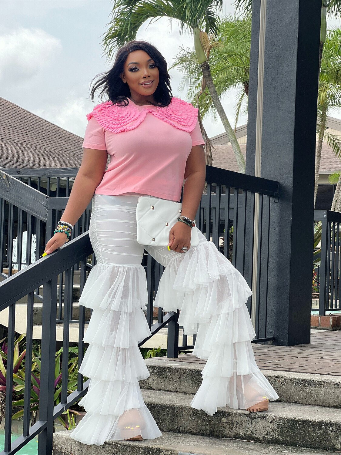 in the name of pink top