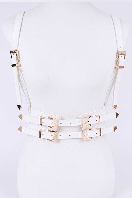 white suspender belt