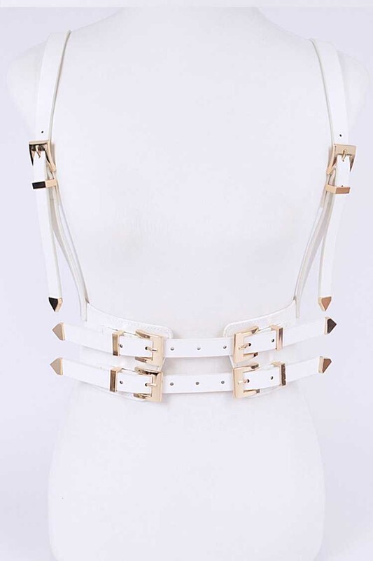 white suspender belt