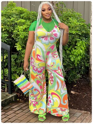 "COLOR ME pretty " STRETCH Jumpsuit