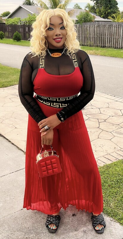 Mariah BANDED TANK TOP WITH WIDE LEG PANTS