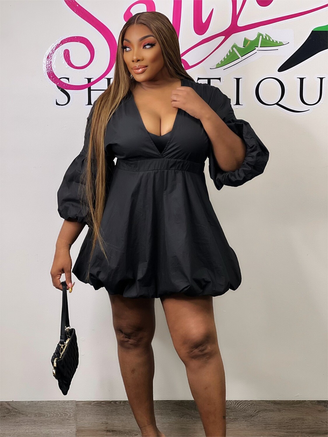 walk the talk little black dress