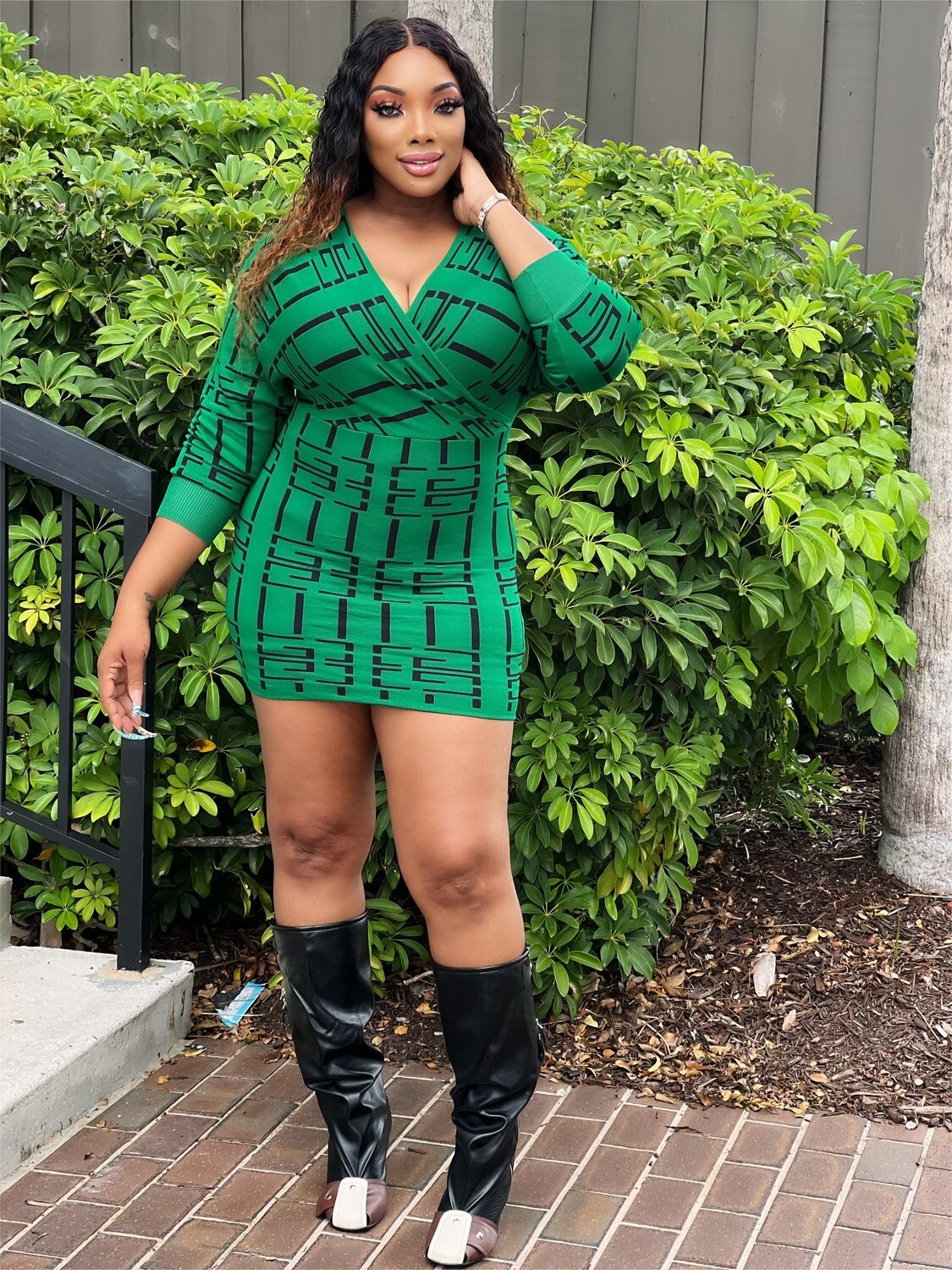 JUST A PRETTY GIRL DRESS-GREEN