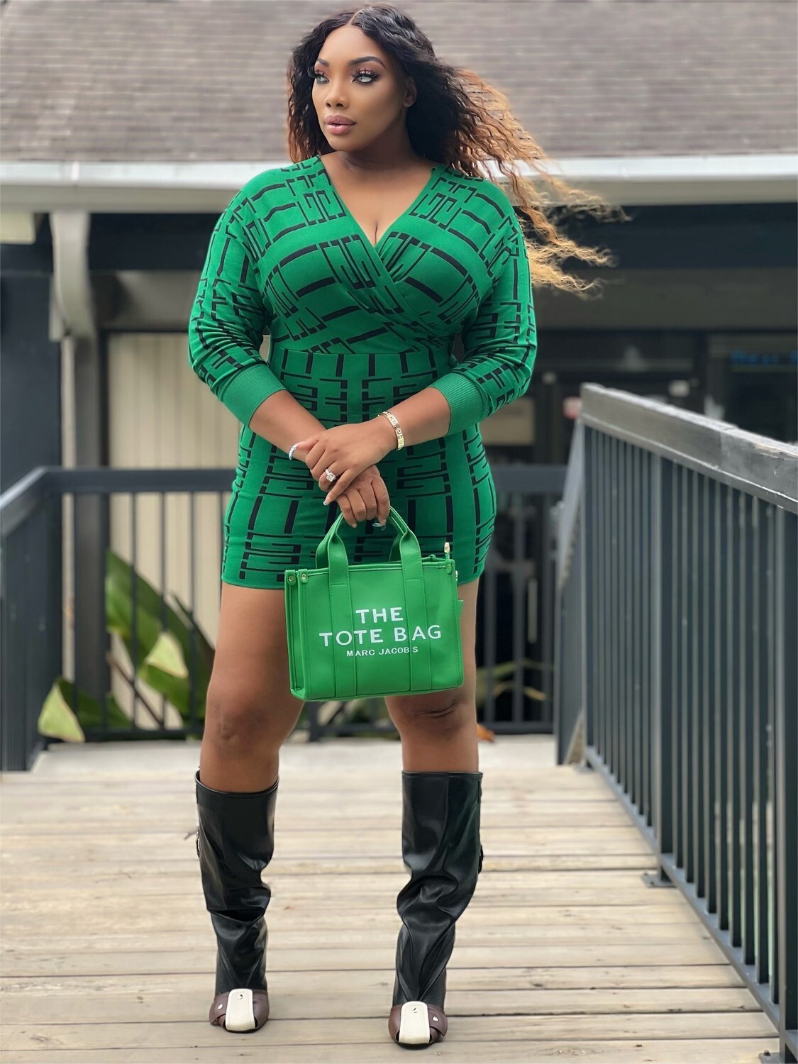 JUST A PRETTY GIRL DRESS-GREEN