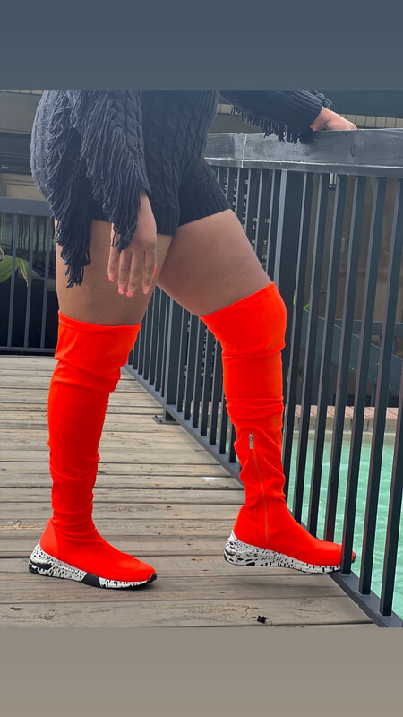 The It Girl Thigh High Sneaker Boots