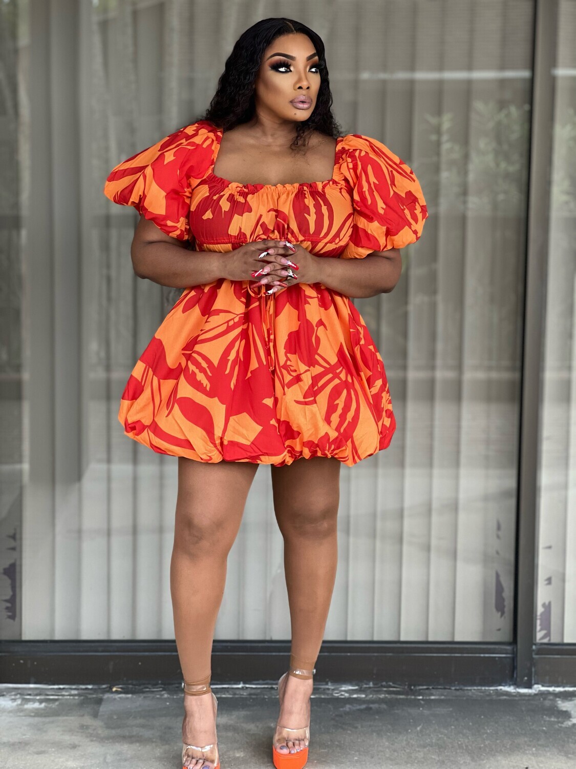 pretty and powerful  bubble dress