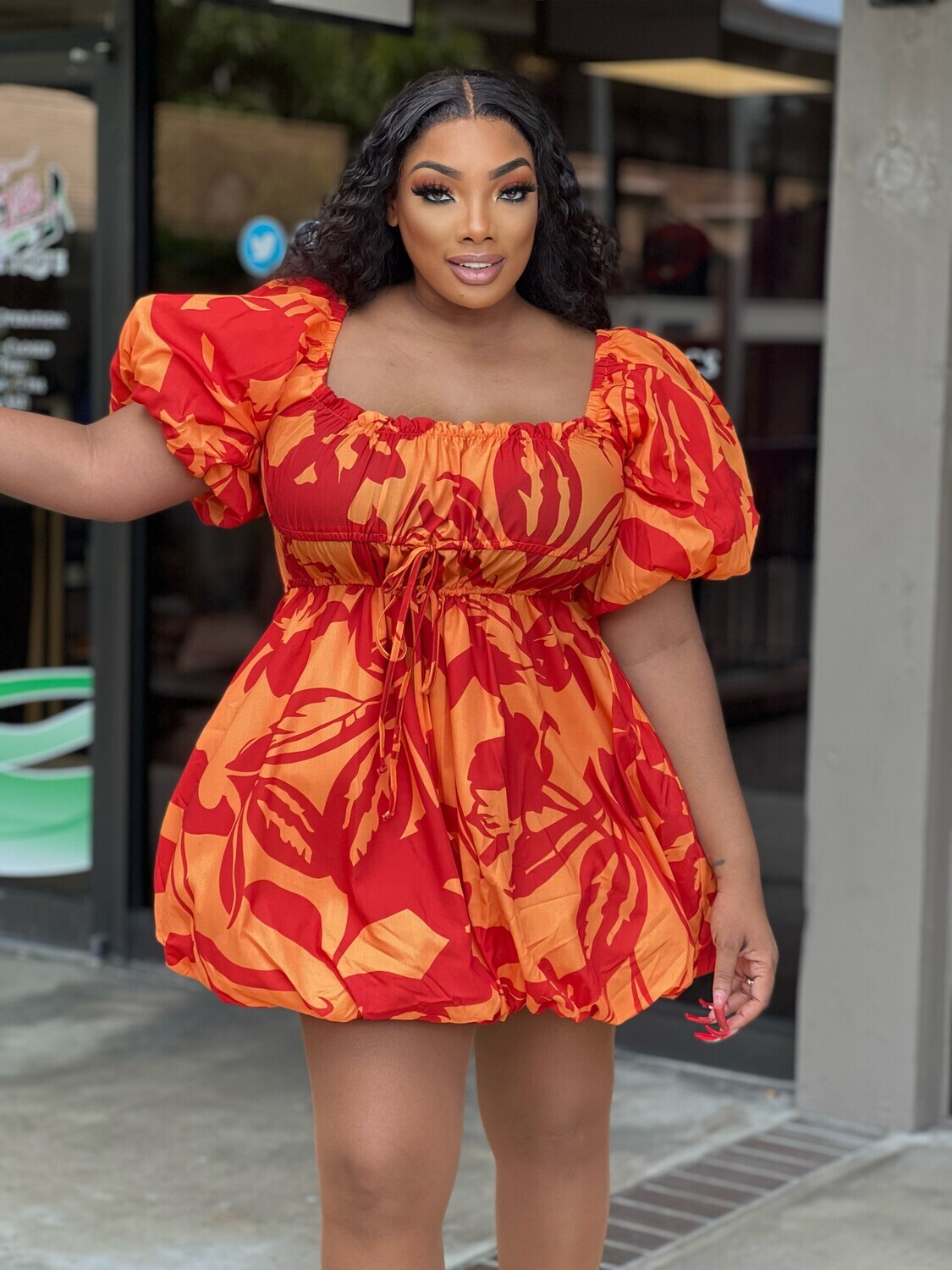 pretty and powerful  bubble dress