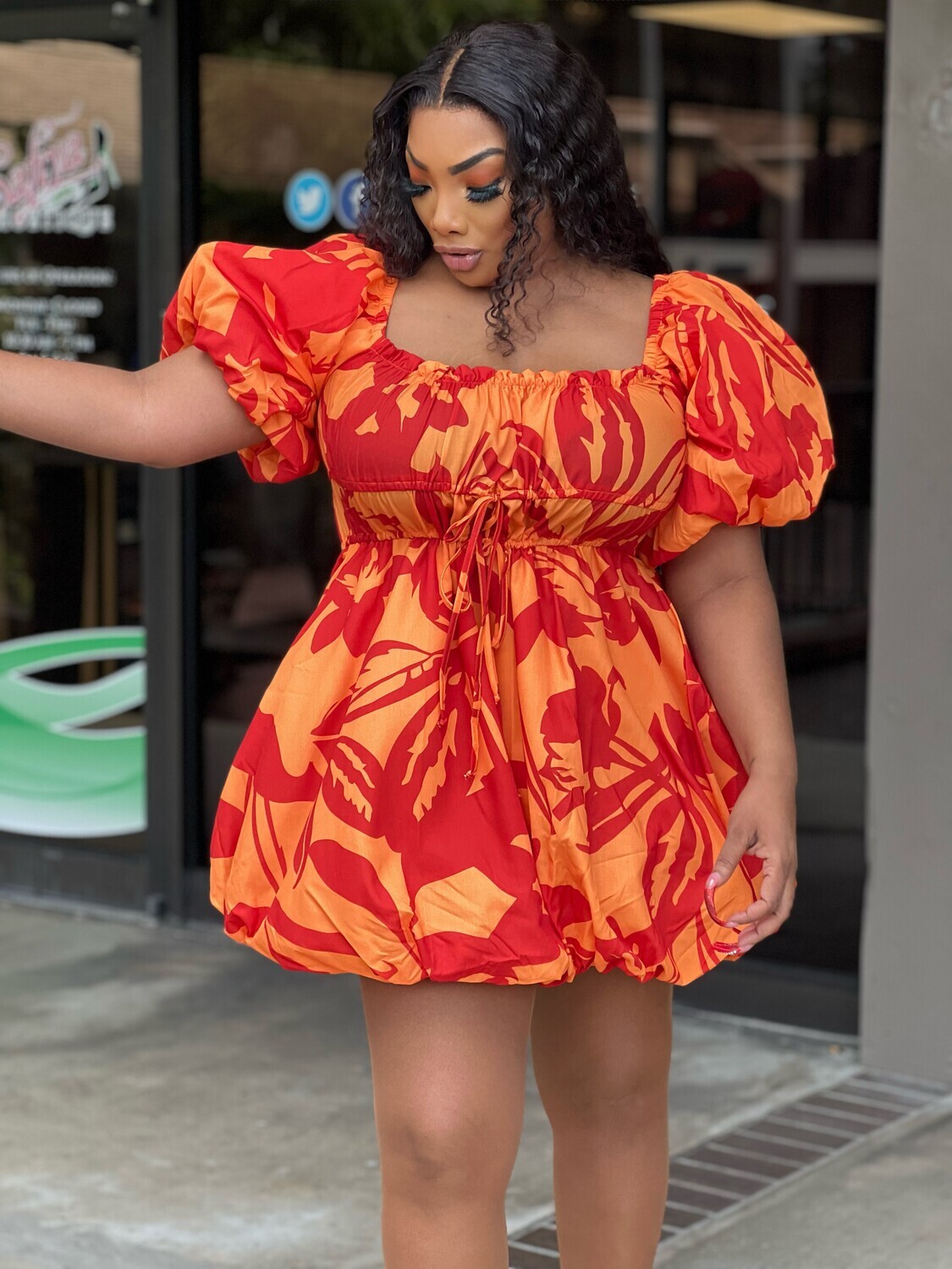 pretty and powerful  bubble dress