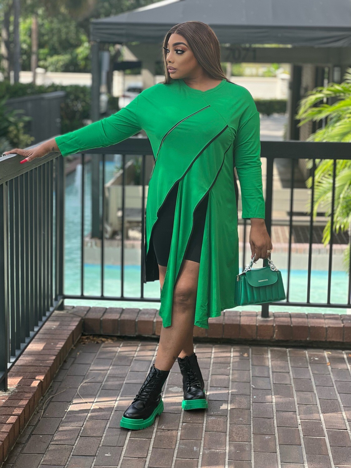 I only wear green tshirt dress
