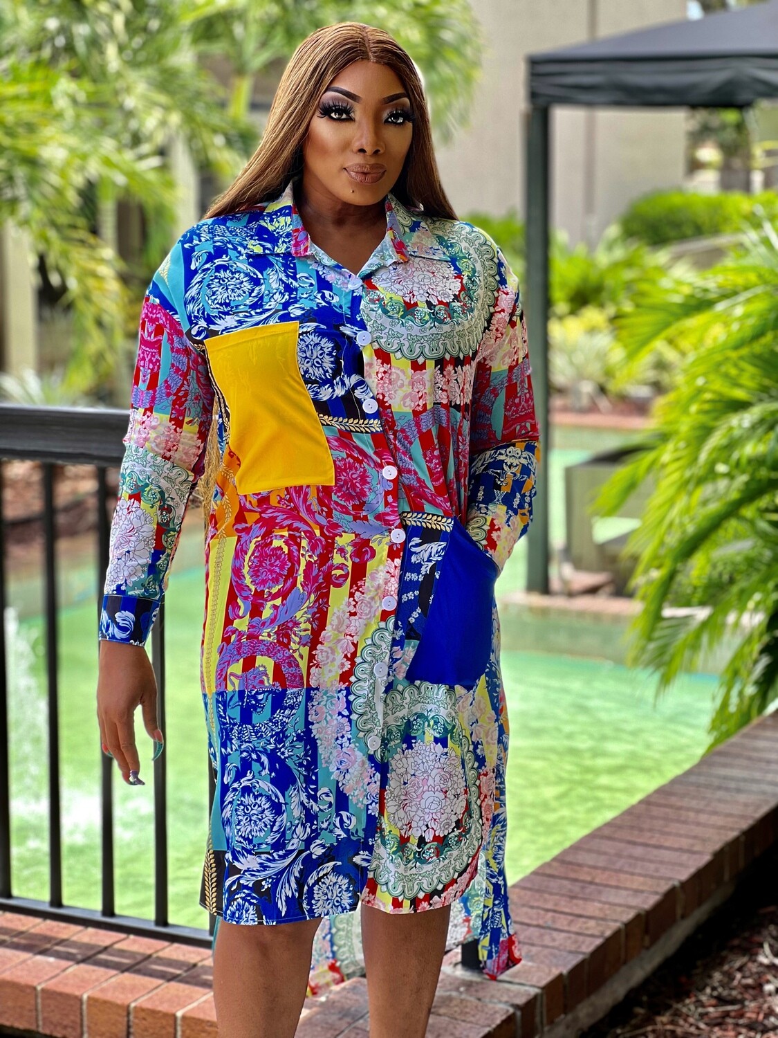 TAMAR ALL over fashion dress