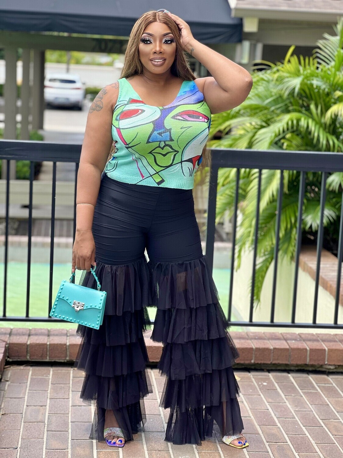 tulle sexy bell bottoms