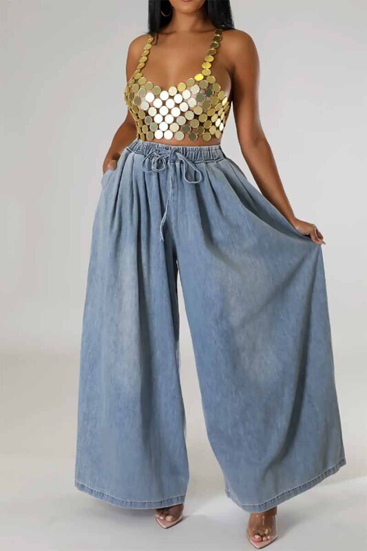 ACT BAD denim wide legs