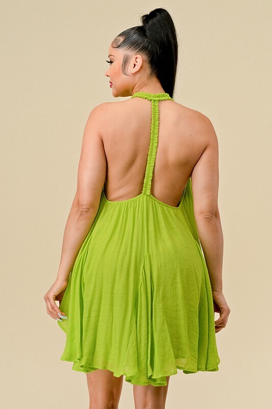fashion dive mini dress