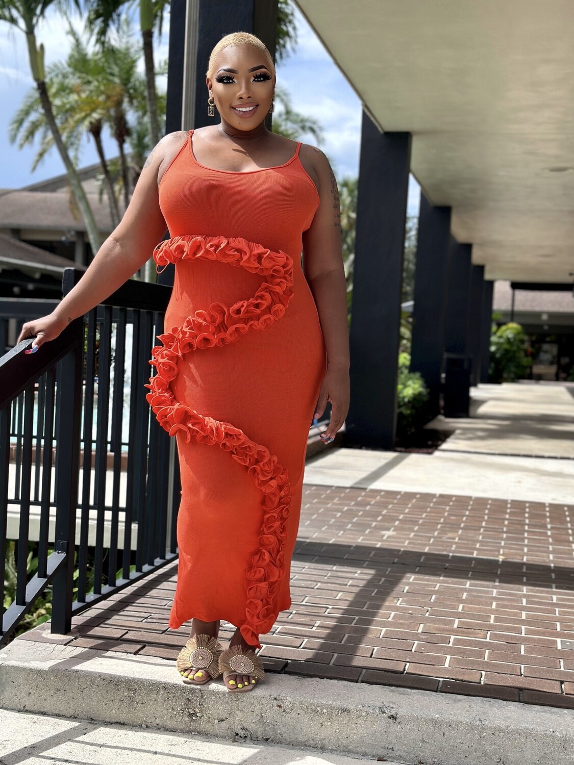 melody tank midi dress