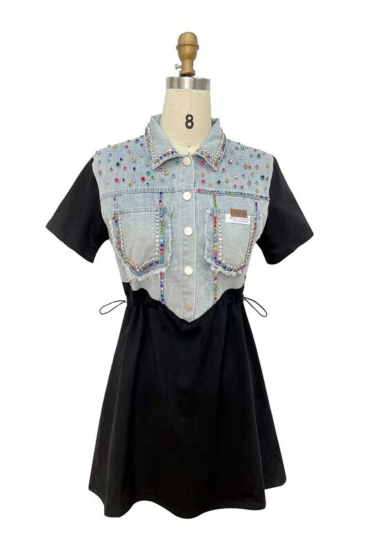 cutely tuniced denim dress