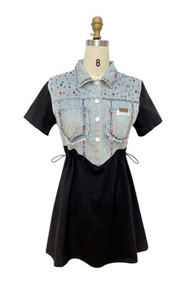cutely tuniced denim dress