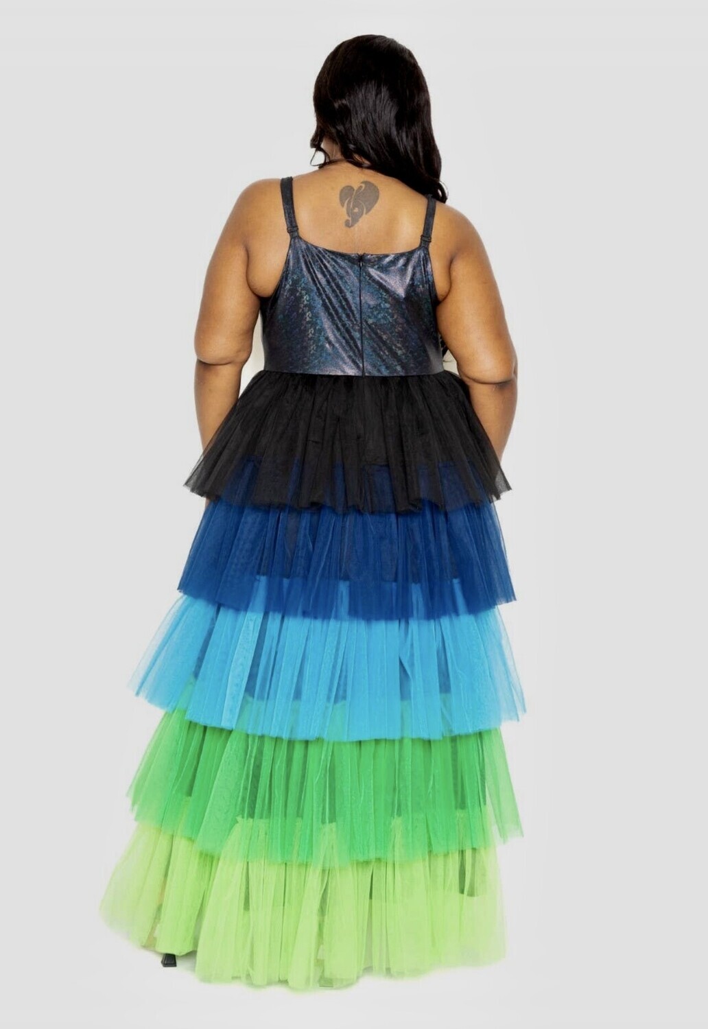 CRIME of fashion MULTI TIERED TULLE DRESS