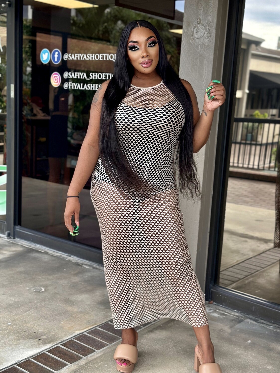 mesh with me and see Tank dress