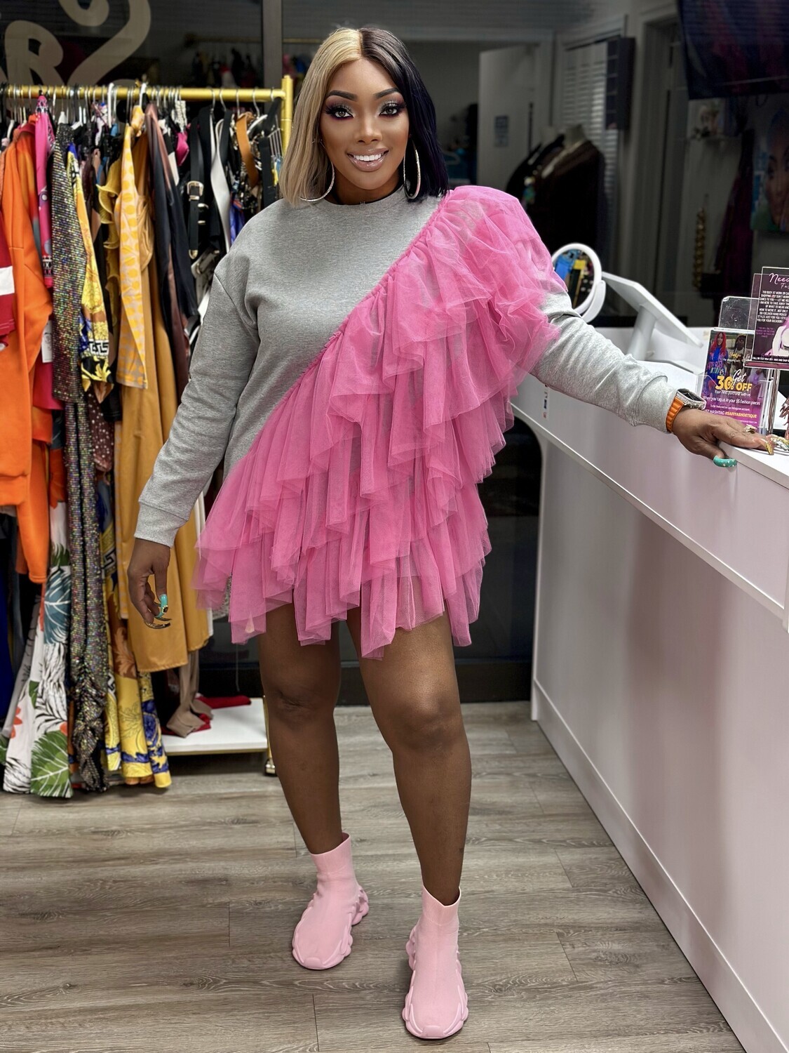 layer me beautiful sweater dress