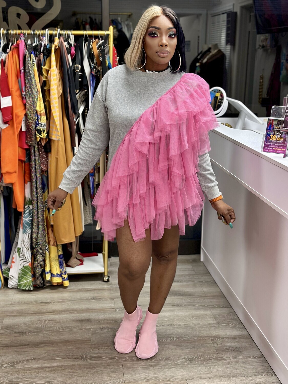 layer me beautiful sweater dress