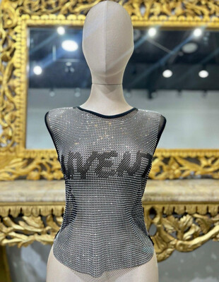 U Vent Too Much Rhinestone top