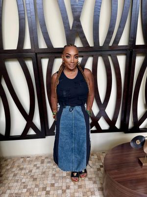 Denim me  Midi Skirt