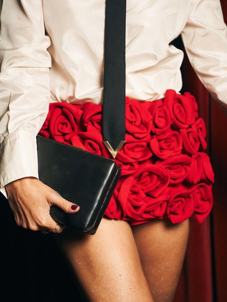 can you call me rose Fashion Rose Patchwork Shorts