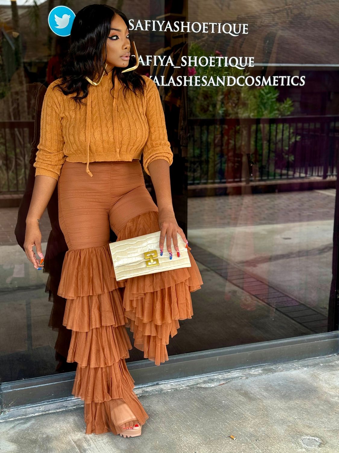 tulle sexy bell bottoms-taba