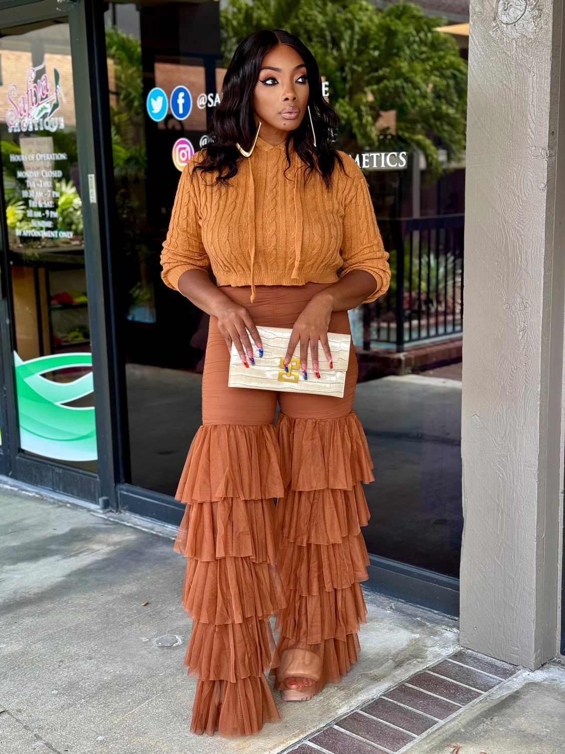 tulle sexy bell bottoms-taba