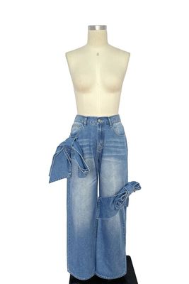 Reyna Ribbon Cargo Denim