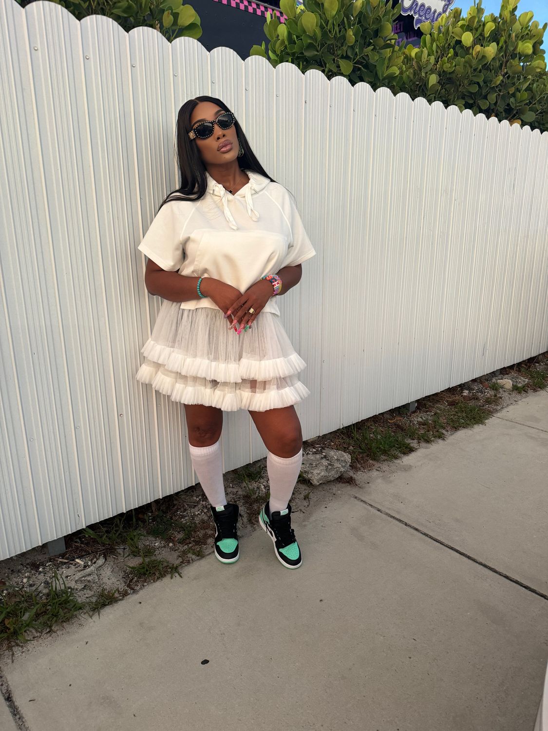 White Whisper Tulle Dress