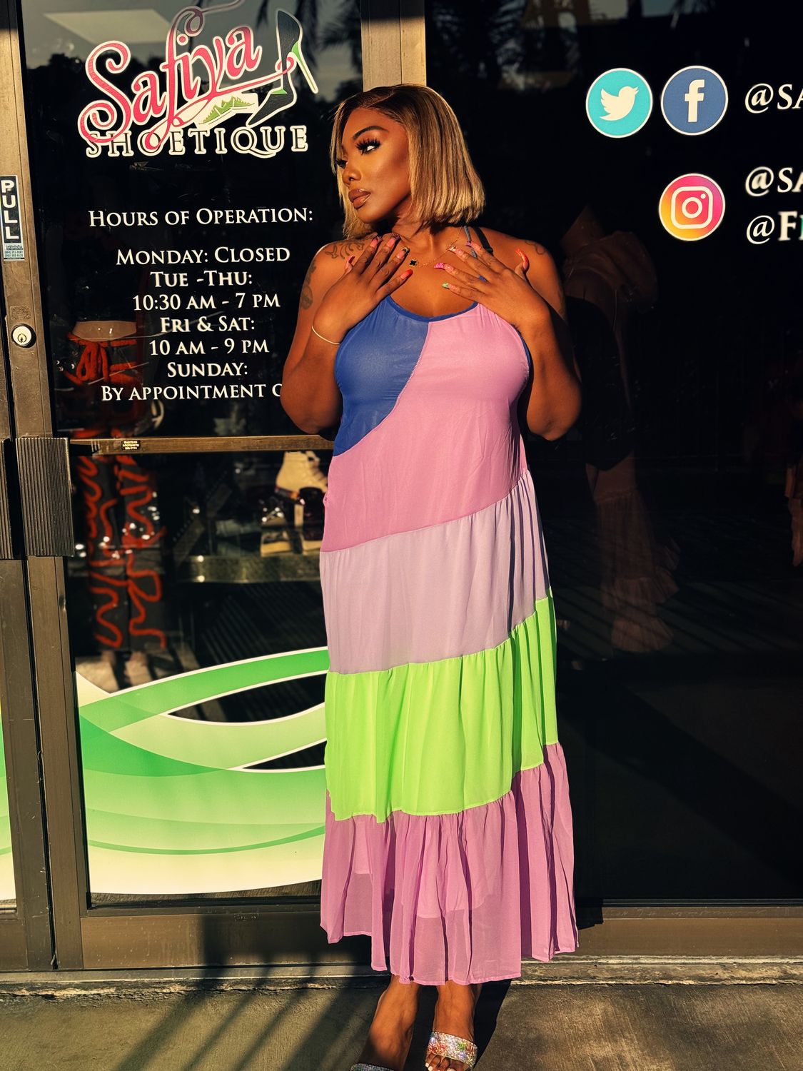 pretty me Flare Maxi Dress