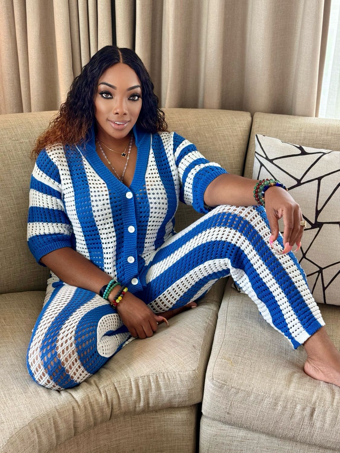 Rise And Toast Crochet 2 Piece Set