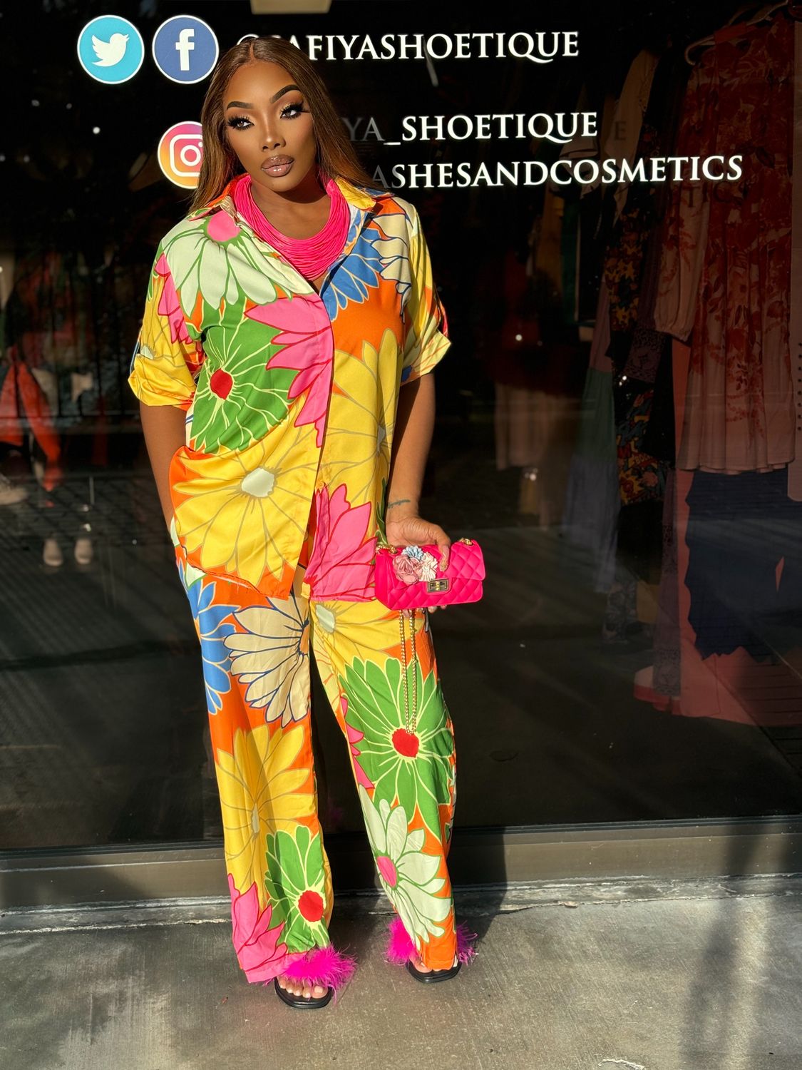 YA I'M CUTE multicolor matching set