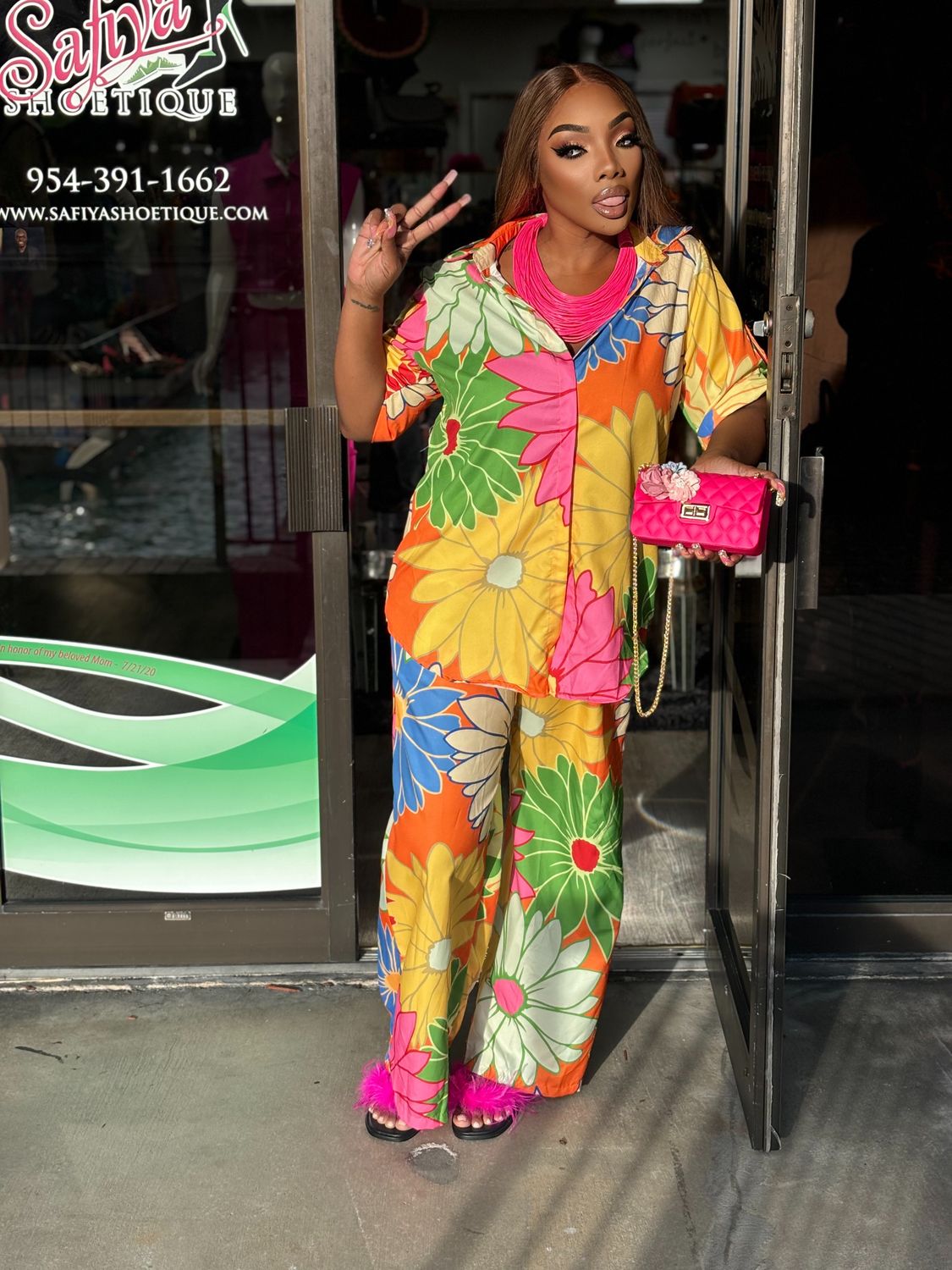 YA I'M CUTE multicolor matching set