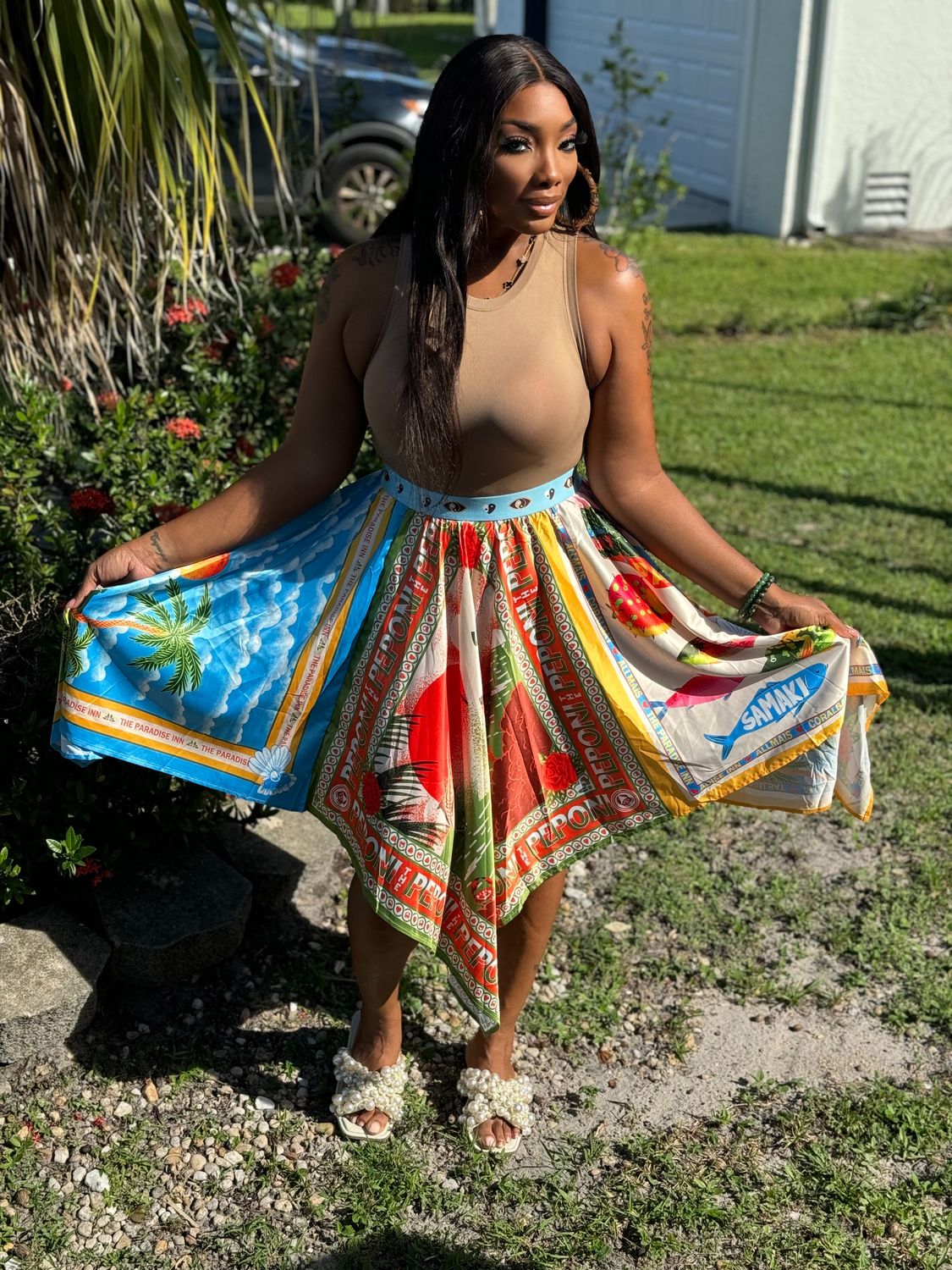 Tropical Paradise  Skirt