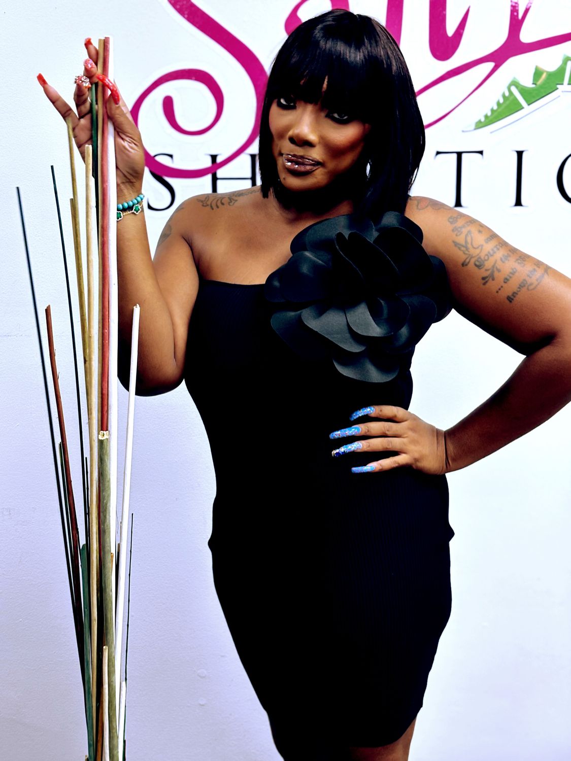 black oyssey dress