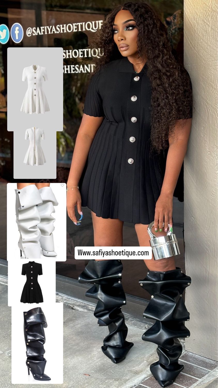 Slouched Up Knee High Boots