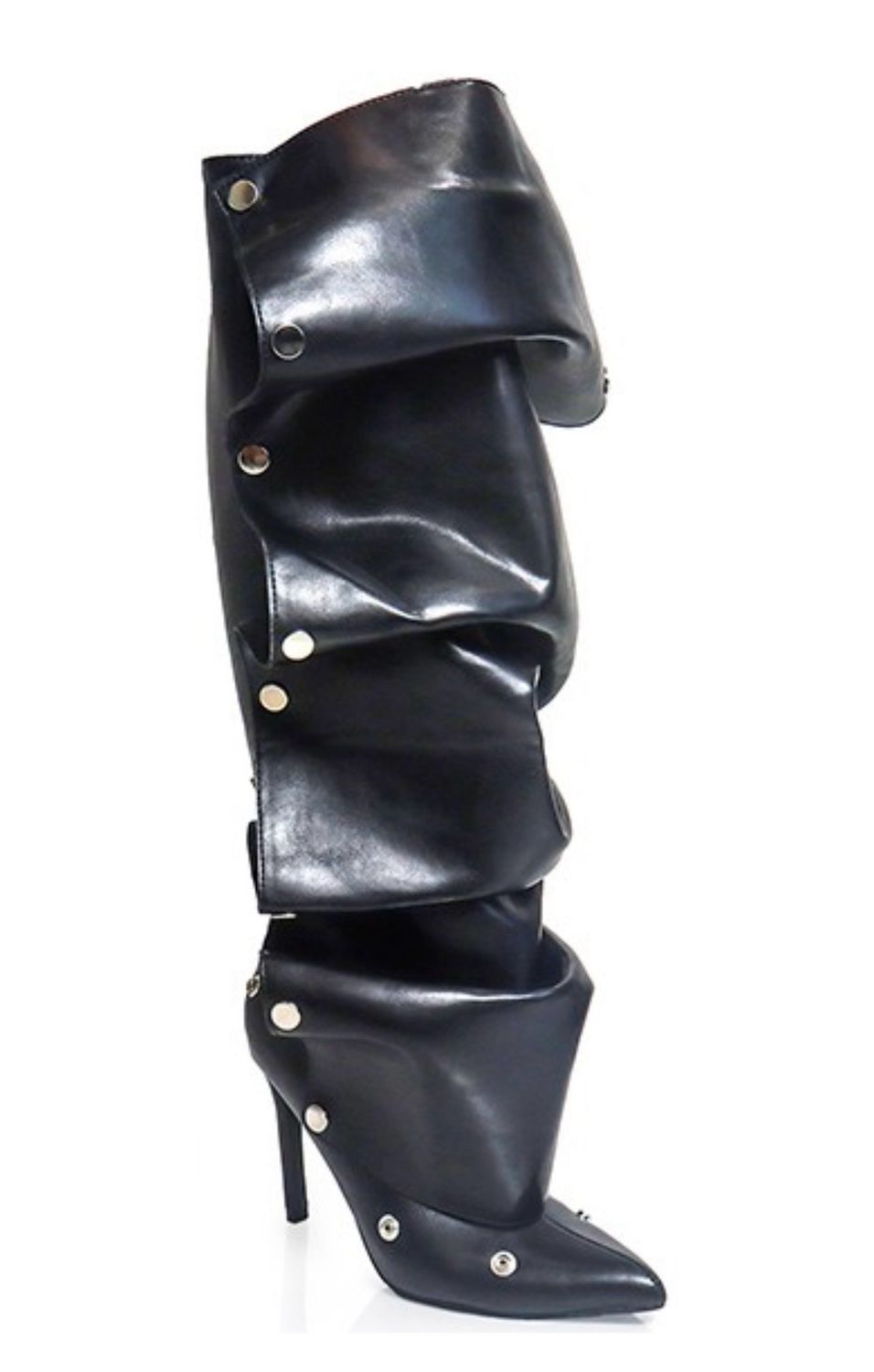 Slouched Up Knee High Boots