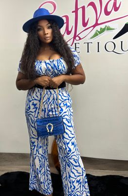 "DANIA " 2 PIECE Printed Matching Pants Set