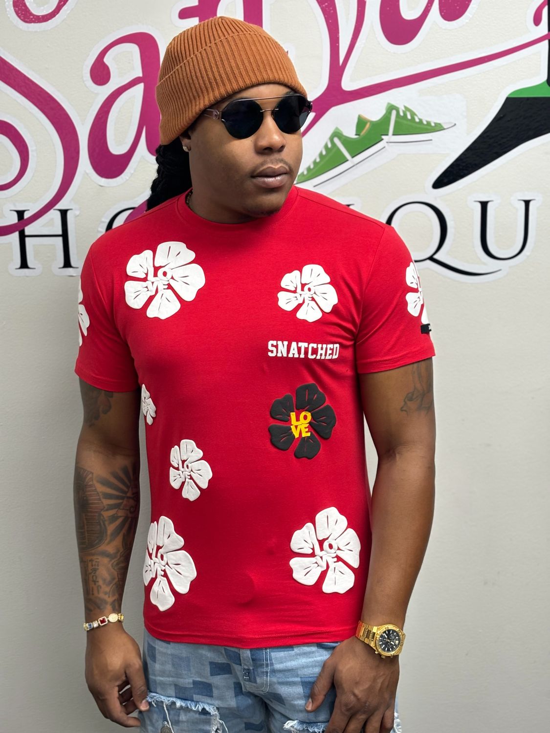kief men tshirt-RED