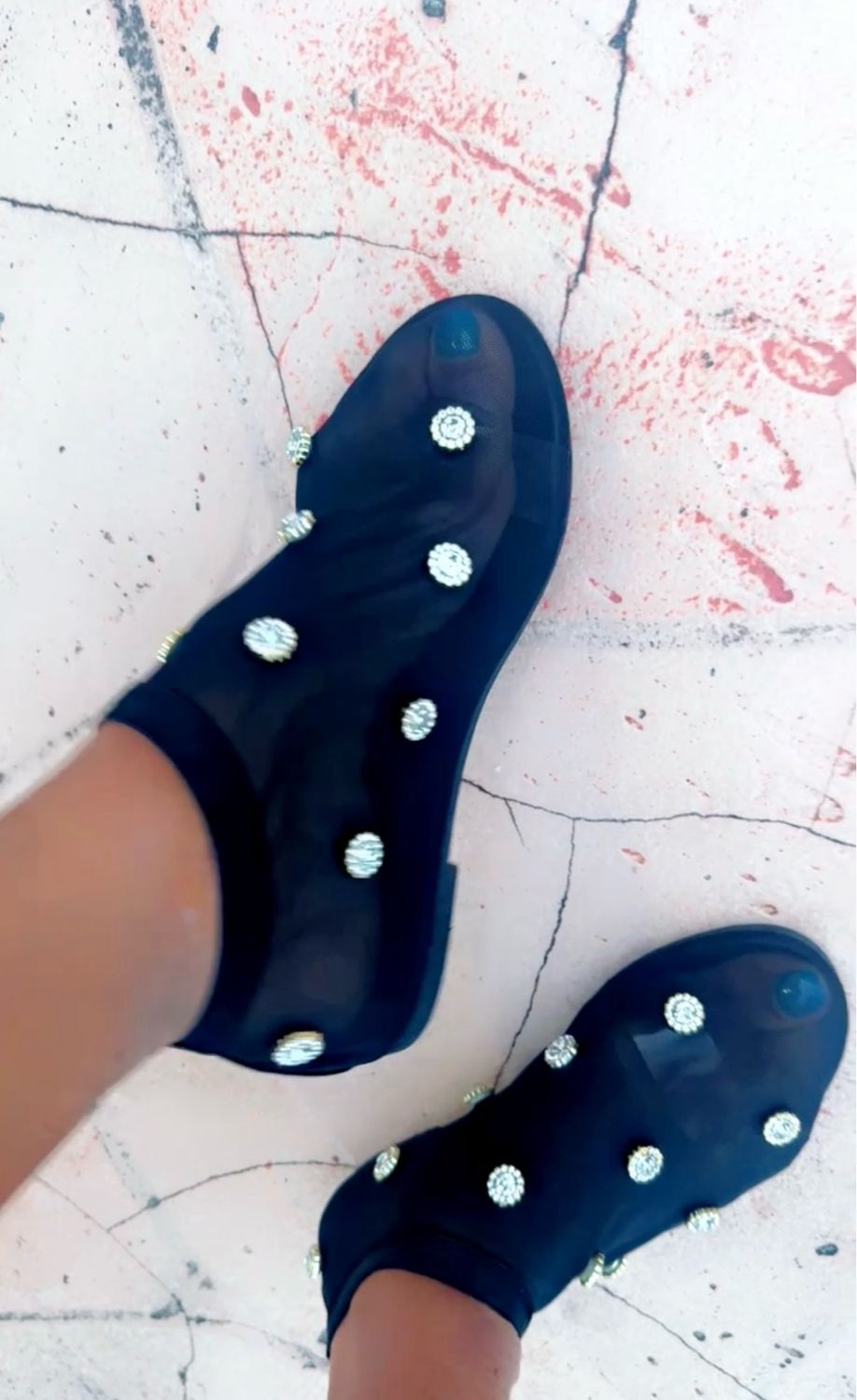 Embellish Me In gem socks Shoes