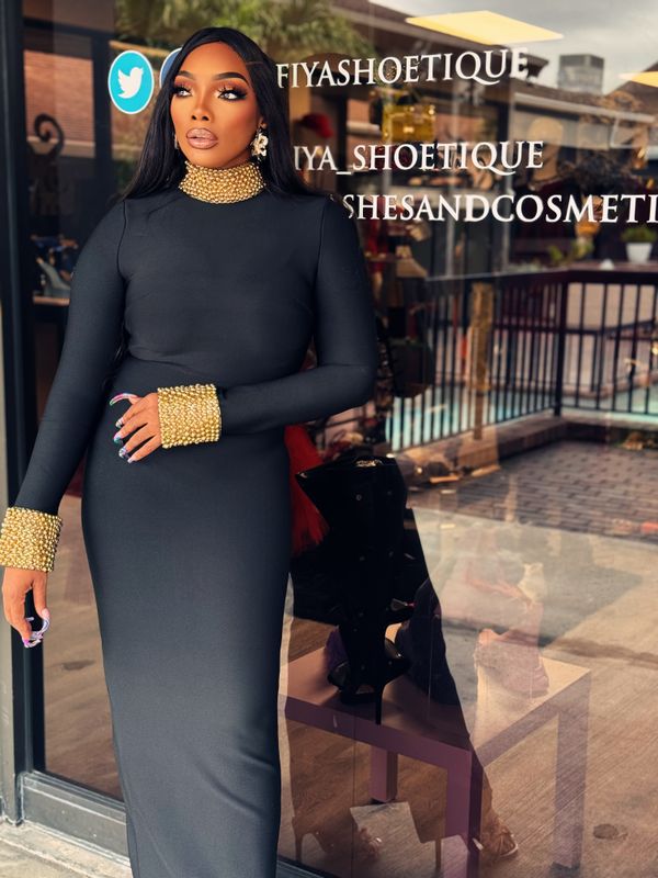 NENE black bandage dress