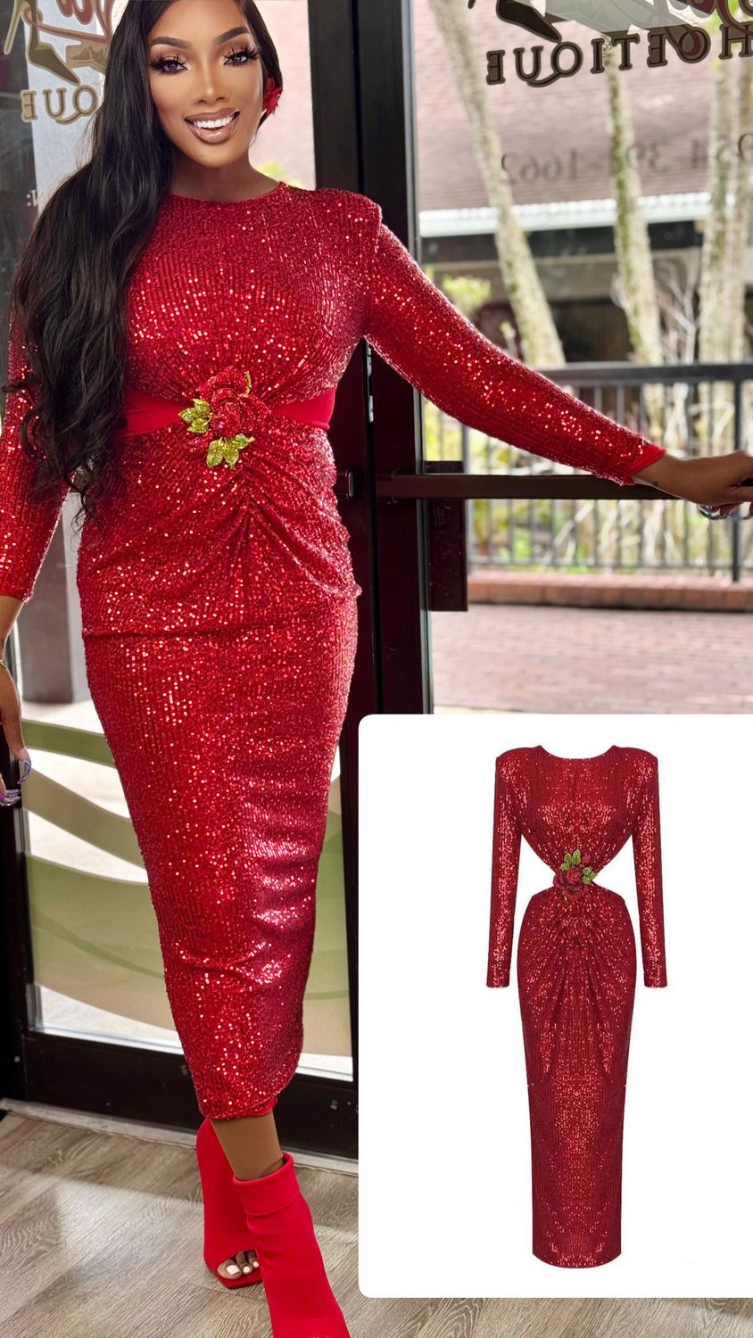 LUNA RED Evening dress