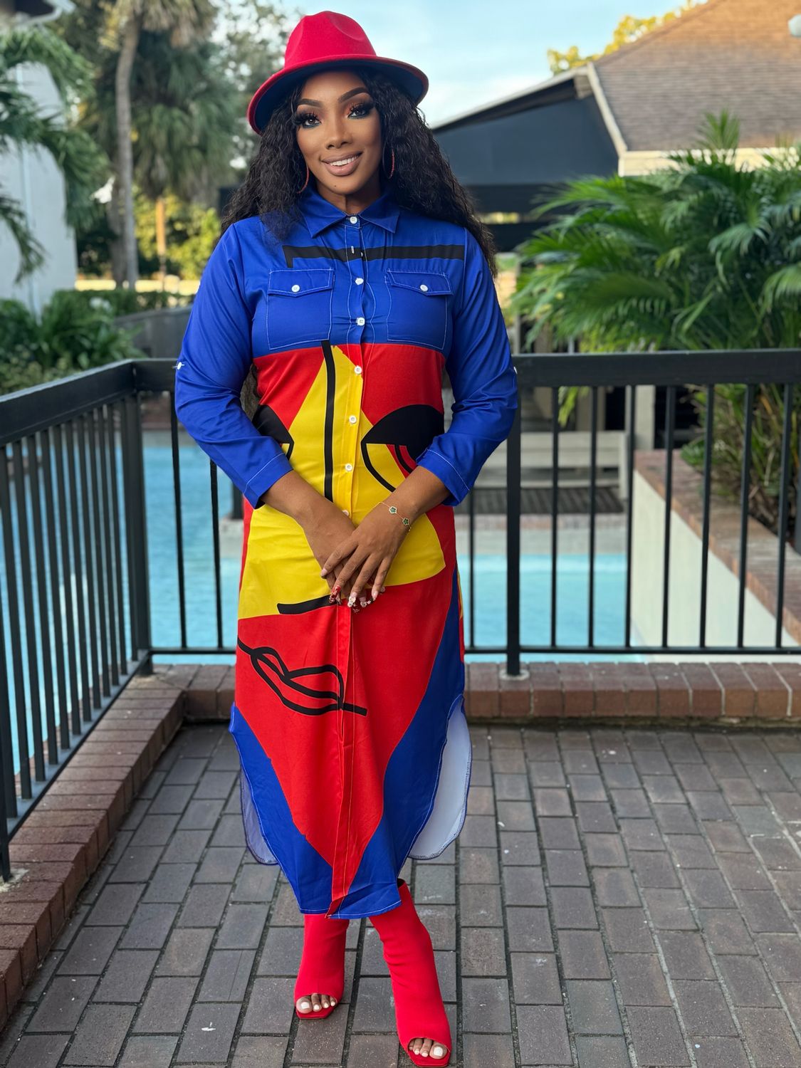 shawna BUTTON UP  COLLARED maxi DRESS