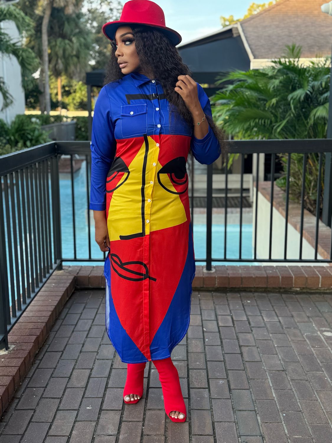 shawna BUTTON UP  COLLARED maxi DRESS